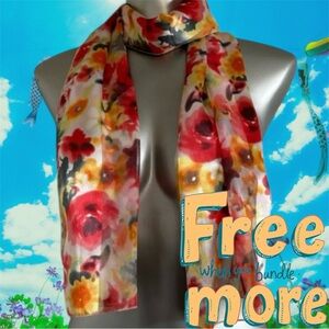 Free 🆕Floral Silky Scarf